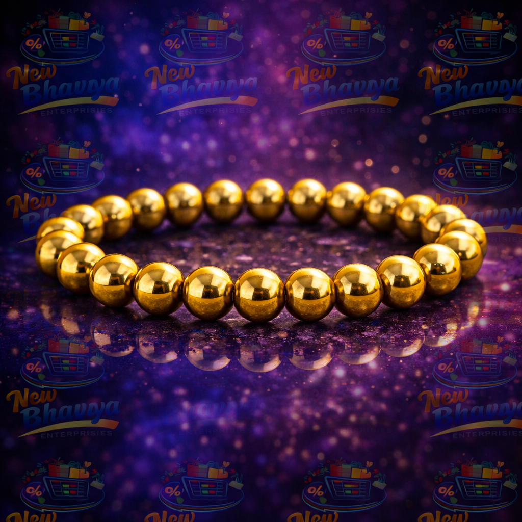 Golden Pyrite (Coated Hematite) Bracelet
