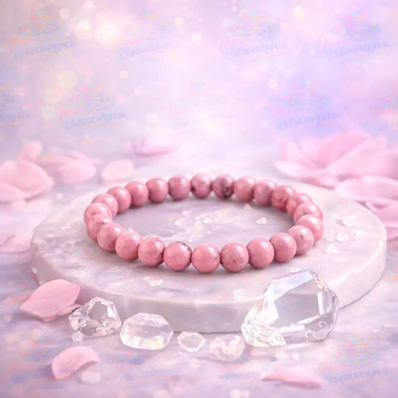 Natural Pink Rhodonite Bracelet