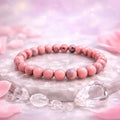 Natural Pink Rhodonite Bracelet