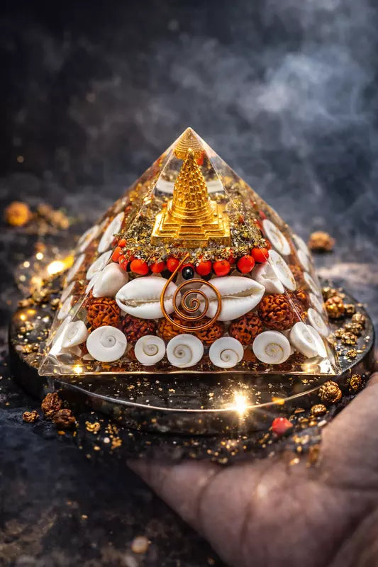 Shree Yantra Gomti Chakra Orgone Pyramid